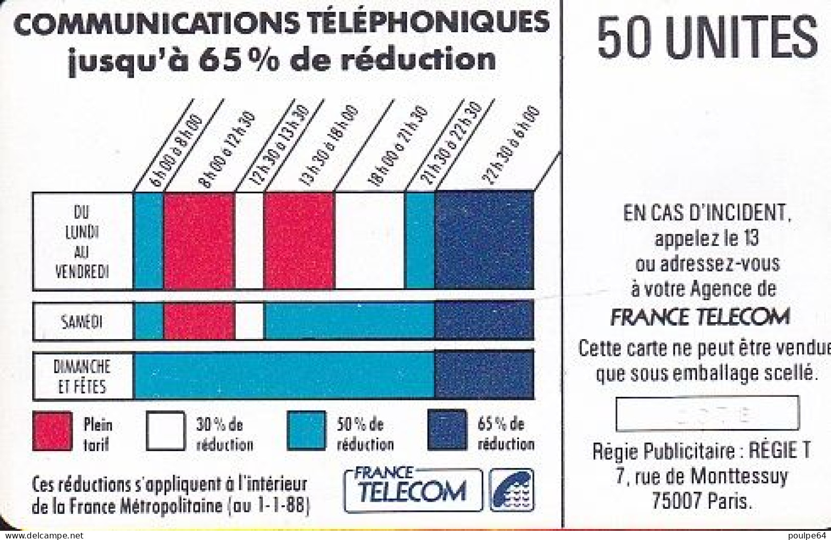 K045/410 - SO2  SP - 50 Unités - (verso : 4 N° Encadrés) - Telefonschnur (Cordon)