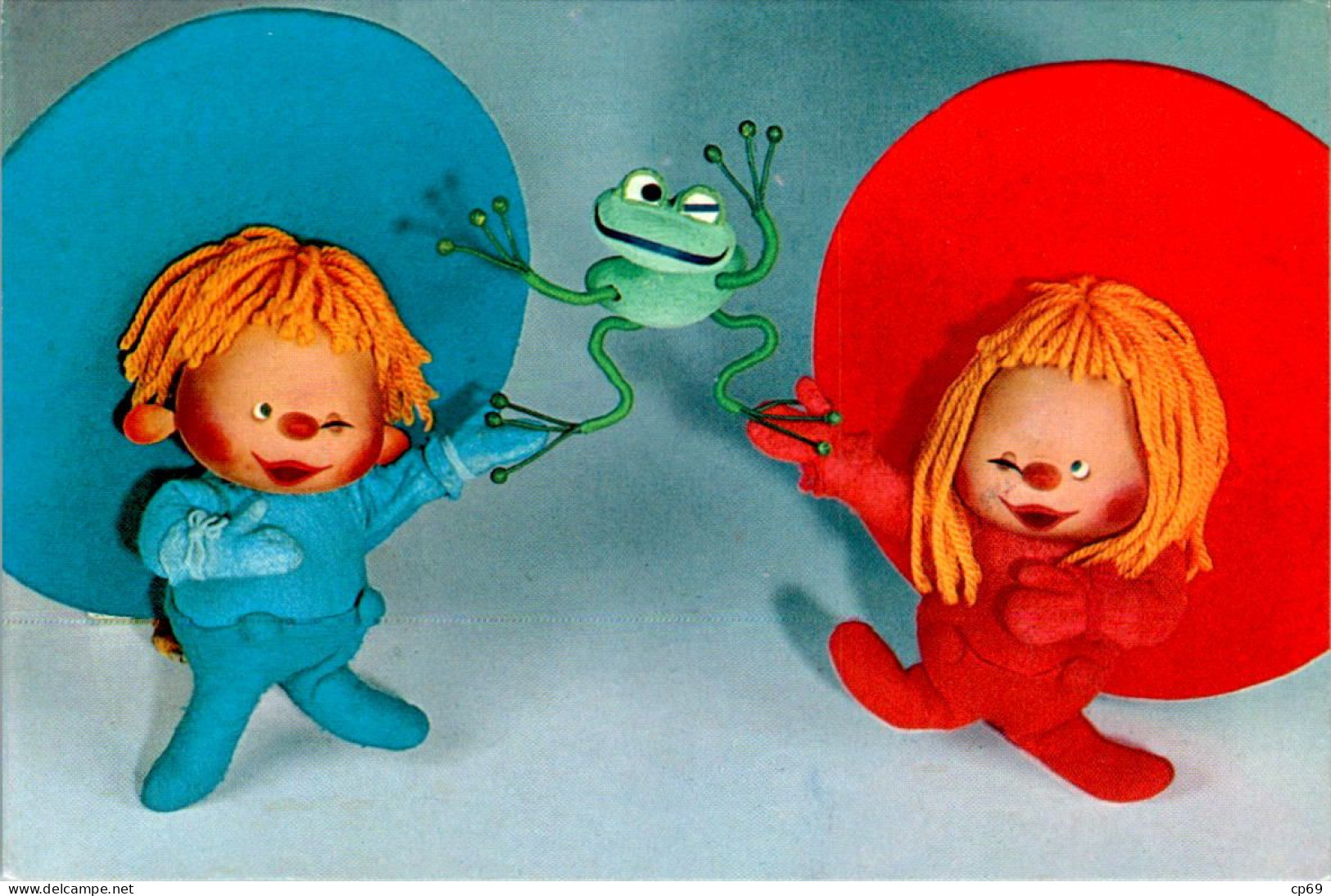 Les Aventures De Chapi-Chapo Sur TF1 En Novembre 1974 Monde Géométrique Multicolore Grenouille Frog Rana En B.Etat - Serie Televisive