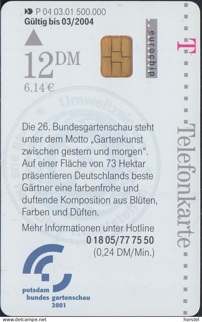 GERMANY P04/01 Buga Potsdam 2001 - Frosch  DD: 5103 - P & PD-Series: Schalterkarten Der Dt. Telekom