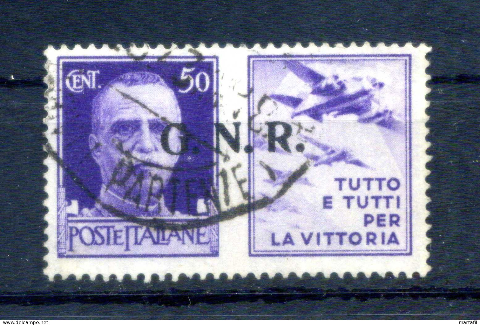 1944 Repubblica Sociale Italiana RSI Propaganda Di Guerra N.23 USATO - Kriegspropaganda