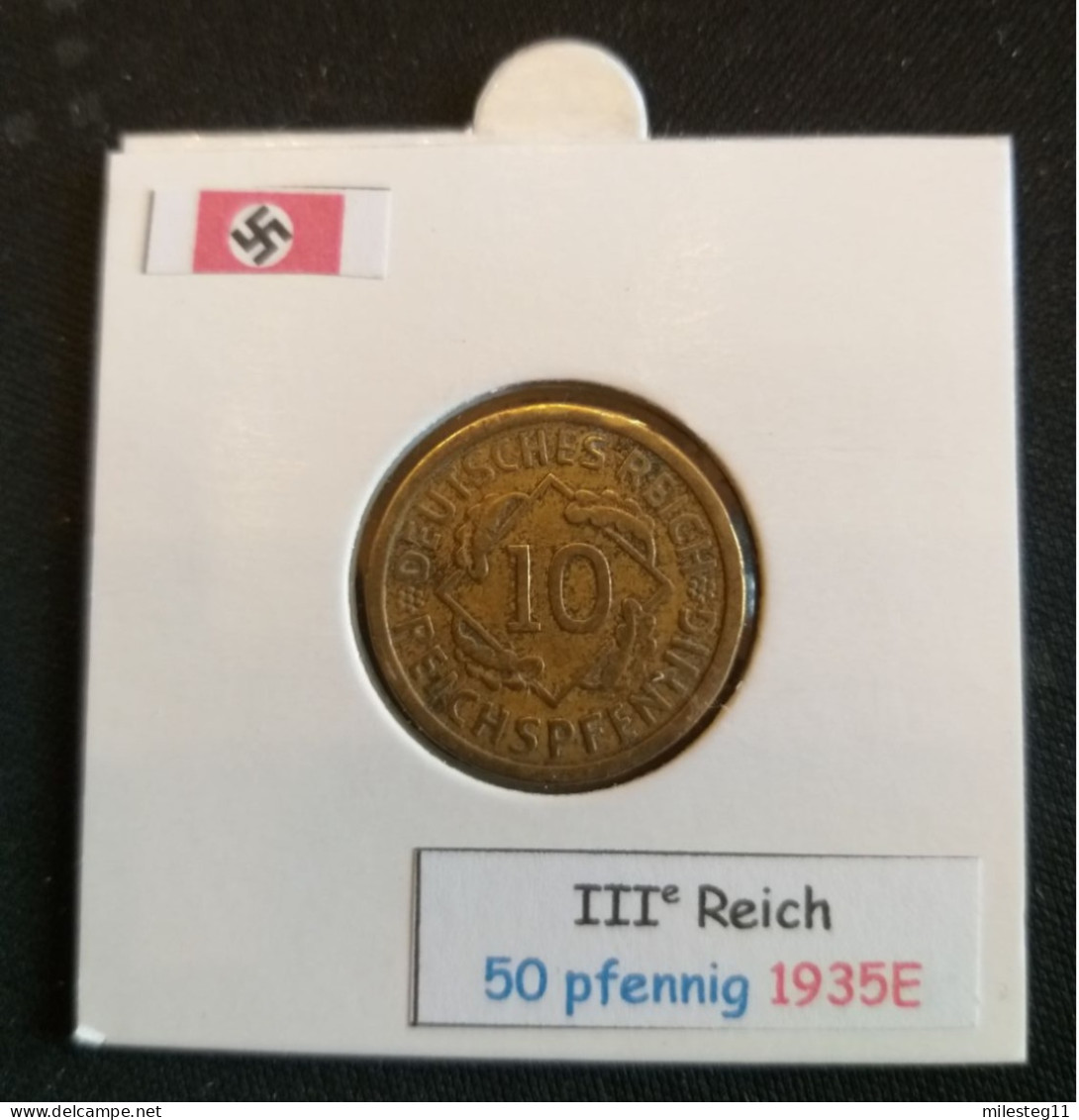 Pièce De 10 Reichspfennig De 1935E (Muldenhütten) - 10 Reichspfennig