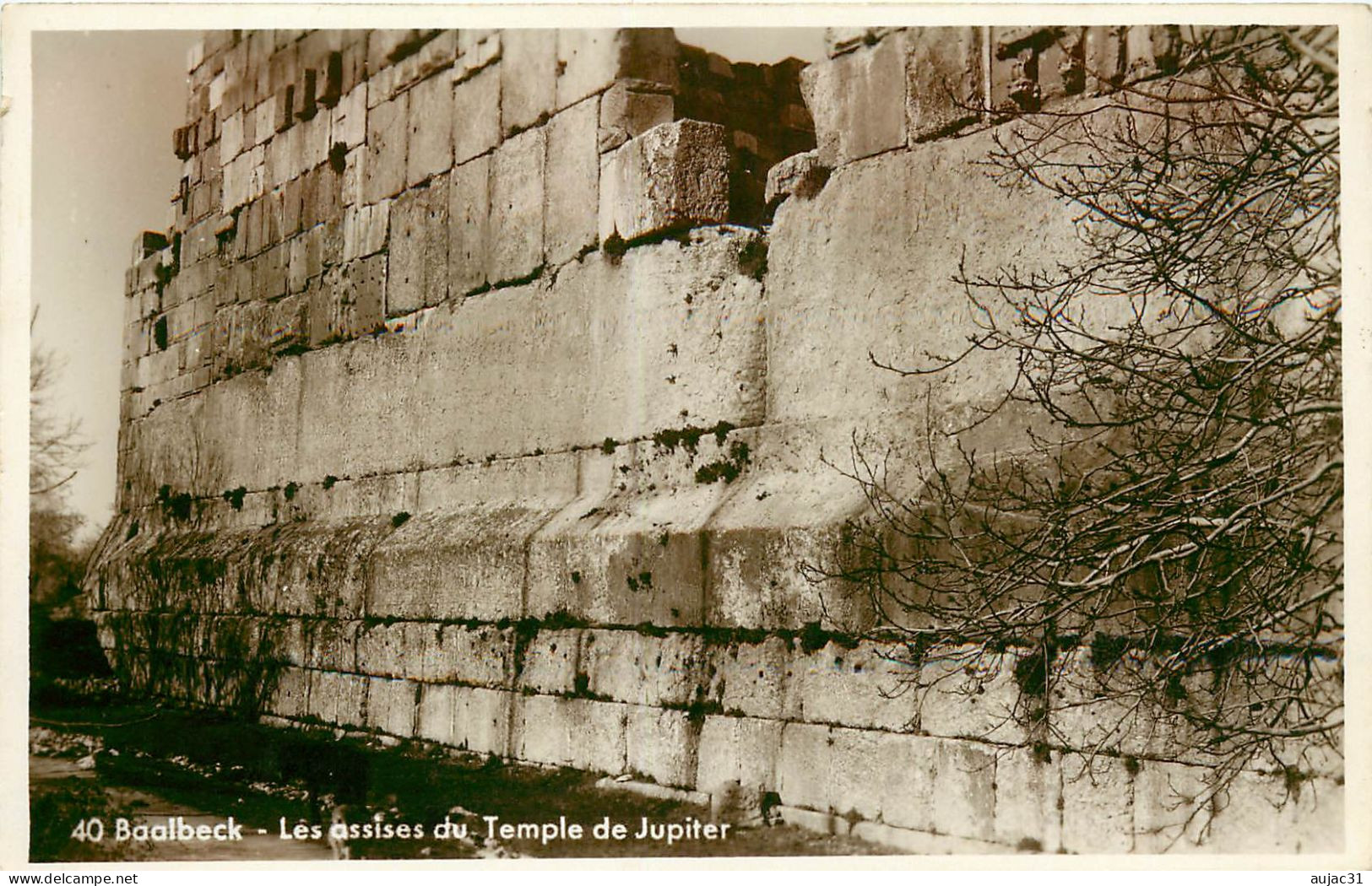 Liban - Lebanon - Baalbeck - Baalbek - Les Assises Du Temple De Jupiter - état - Liban