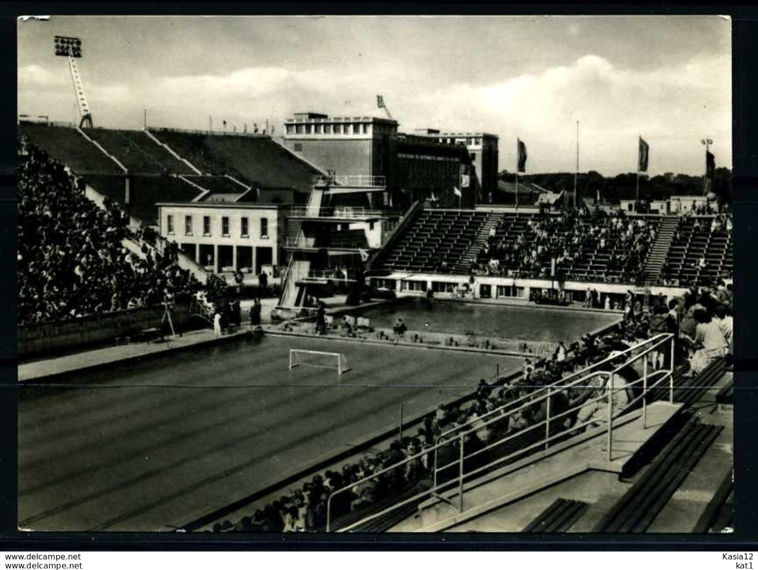 K03390)Ansichtskarte Schwimmstadion Leipzig 1963 - Swimming