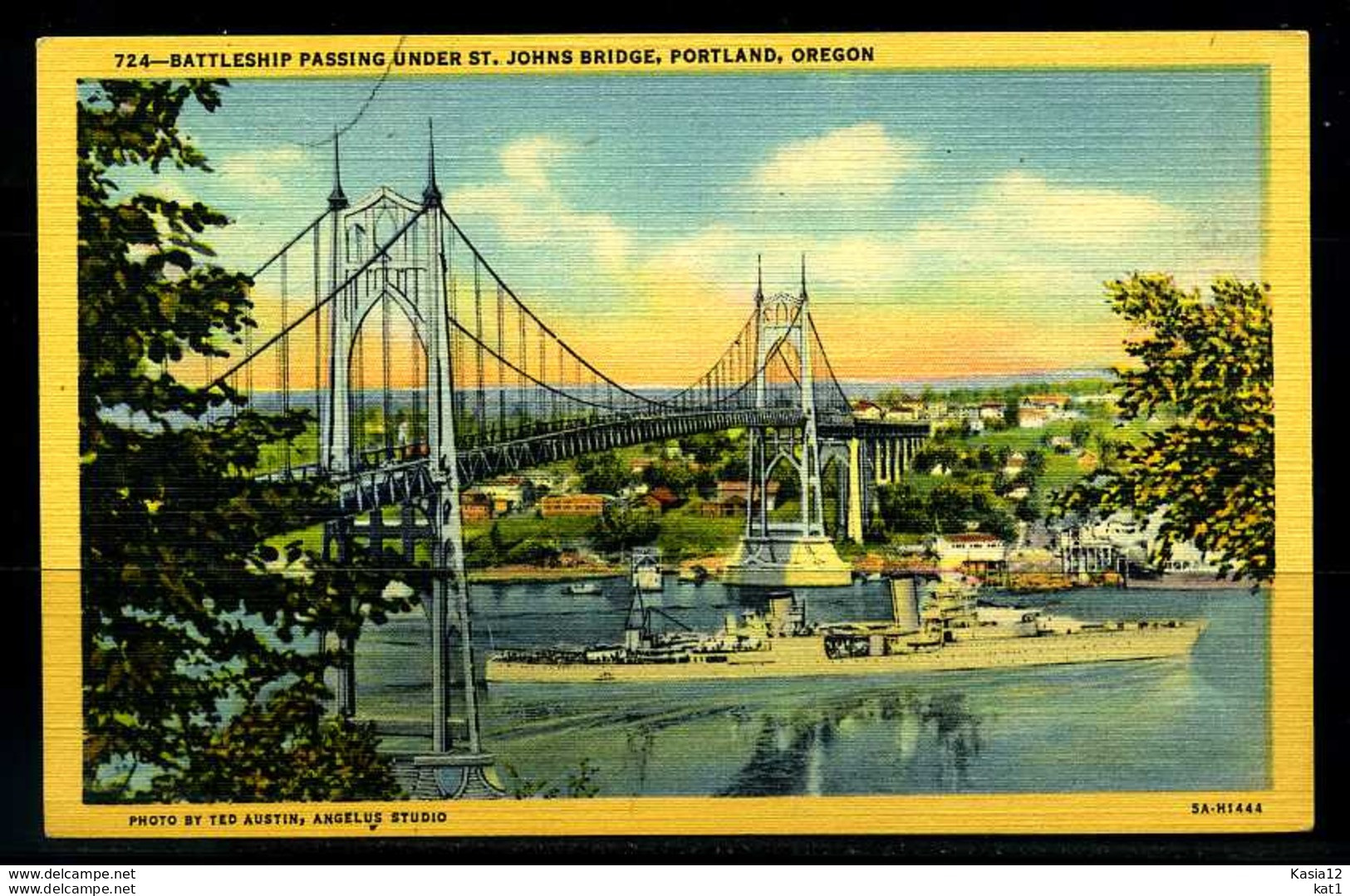 K03630)Ansichtskarte Portland - St. Johns Bridge - Portland