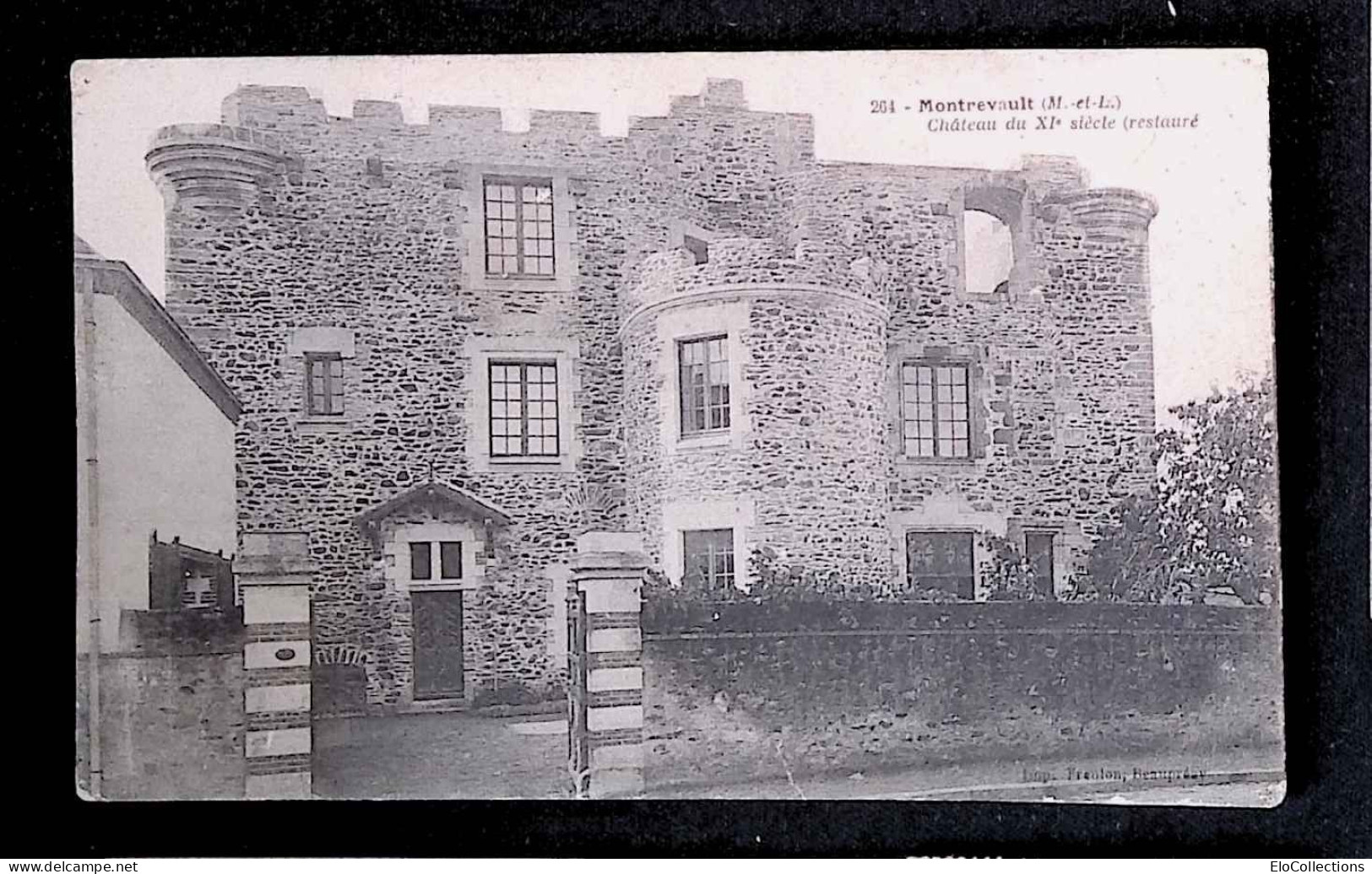 Cp, 49, Montrevault, Château Du XI E Siècle Restauré, Voyagée 1916 - Montrevault