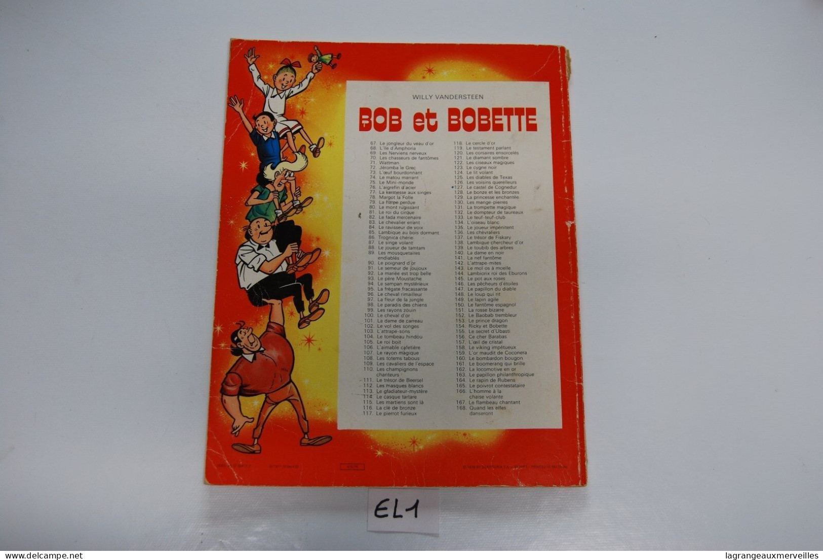 E1 BD - Bob Et Bobette - Le Castel De Cognedur - 1978 - Bob Et Bobette