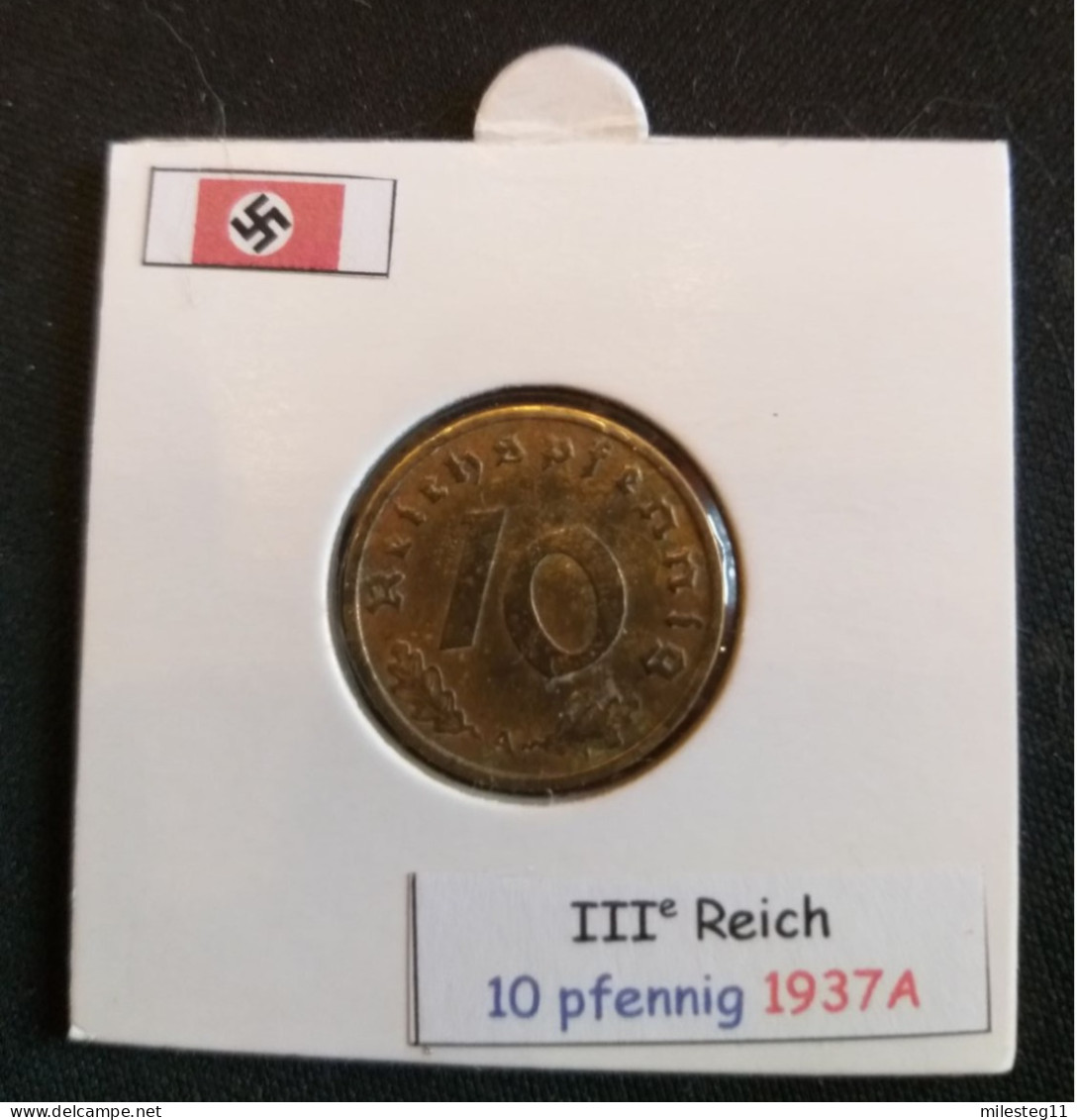 Pièce De 10 Reichspfennig De 1937A (Berlin) - 10 Reichspfennig