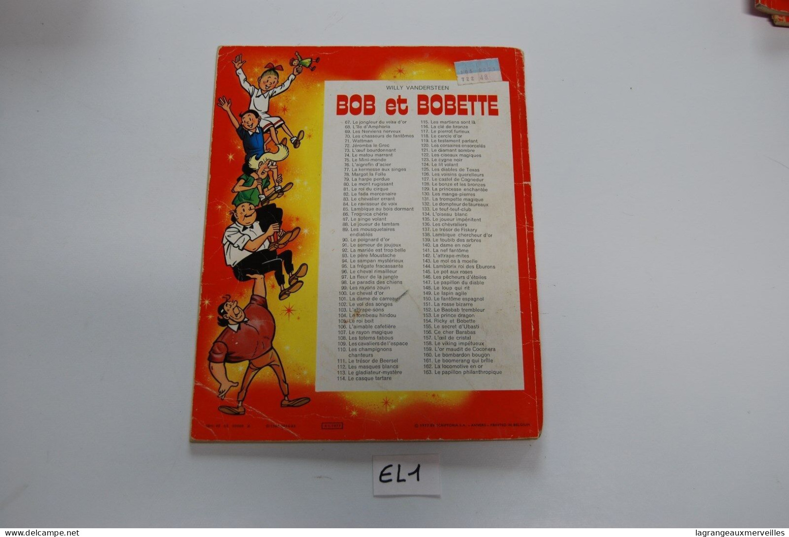 E1 BD - Bob Et Bobette - L'oeuf Bourdonnant - 1977 - Bob Et Bobette