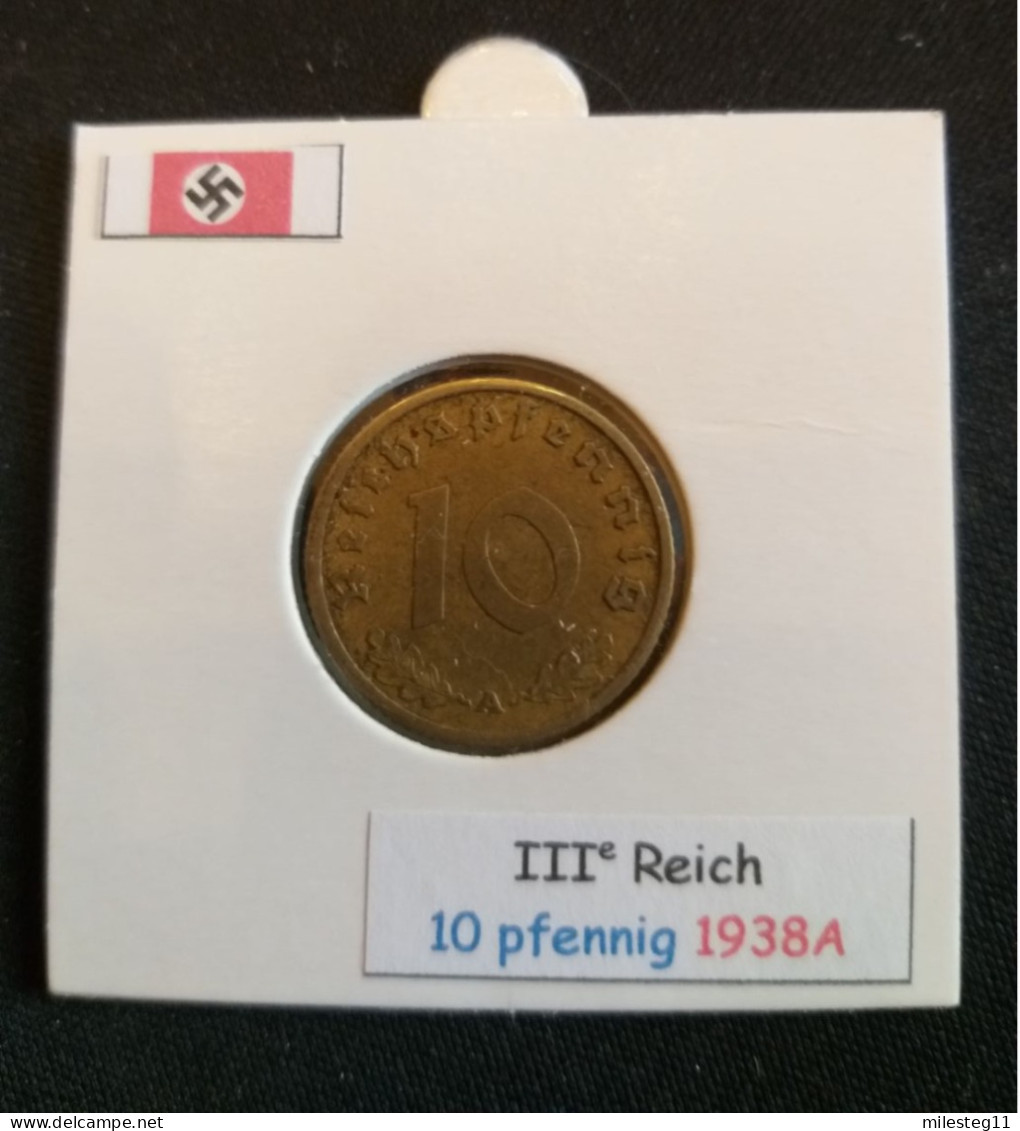 Pièce De 10 Reichspfennig De 1938A (Berlin) - 10 Reichspfennig
