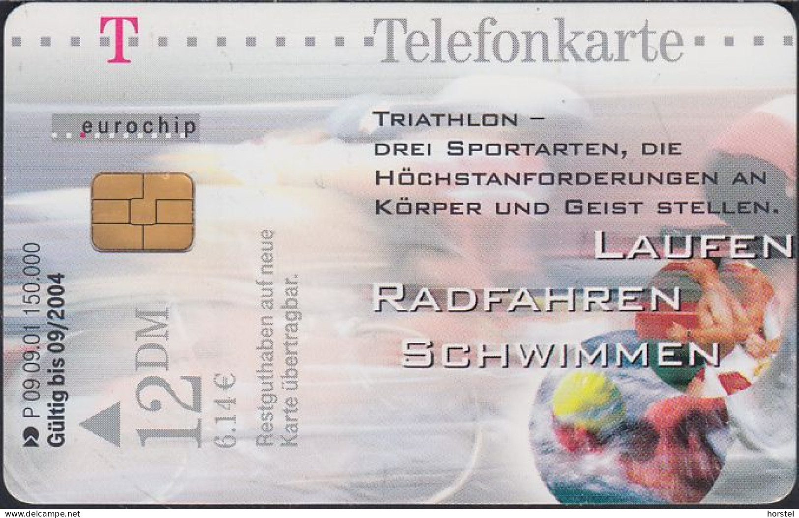 GERMANY P09/01 Olympische Distanzen - Triathlon - Schwimmen - Radfahren - Laufen - P & PD-Series: Schalterkarten Der Dt. Telekom