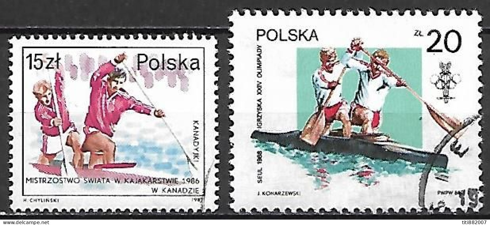 POLOGNE     -    CANOES  /  KAYAK     -    Oblitérés - Canoa