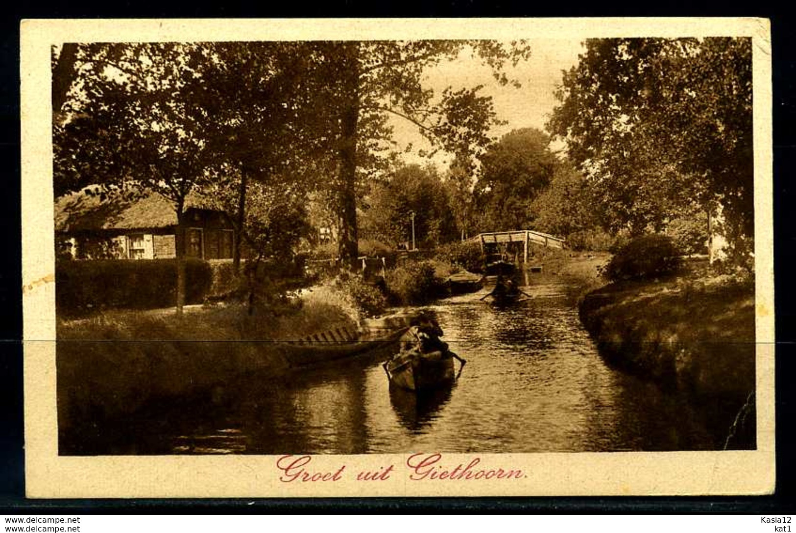 K04003)Ansichtskarte Giethoorn 1929 - Giethoorn