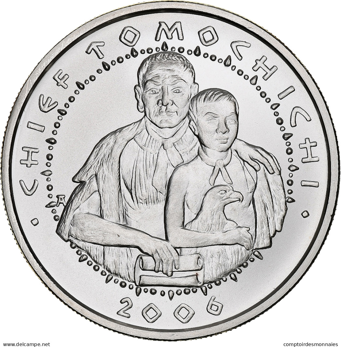 États-Unis, Dollar, Poarch Creek Indians, 2006, Flan Mat, Argent, FDC - Gedenkmünzen