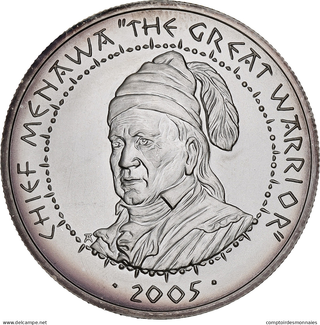 États-Unis, Dollar, Poarch Creek Indians, 2005, Flan Mat, Argent, FDC - Gedenkmünzen