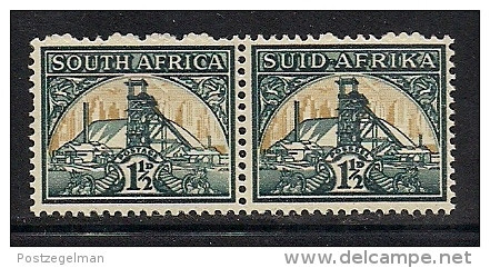 SOUTH AFRICA UNION, 1941, Mint  Never Hinged Stamp(s), 1 1/2d  Goldmine Horizontal Pair Nrs 79-80 #325 - Nuovi