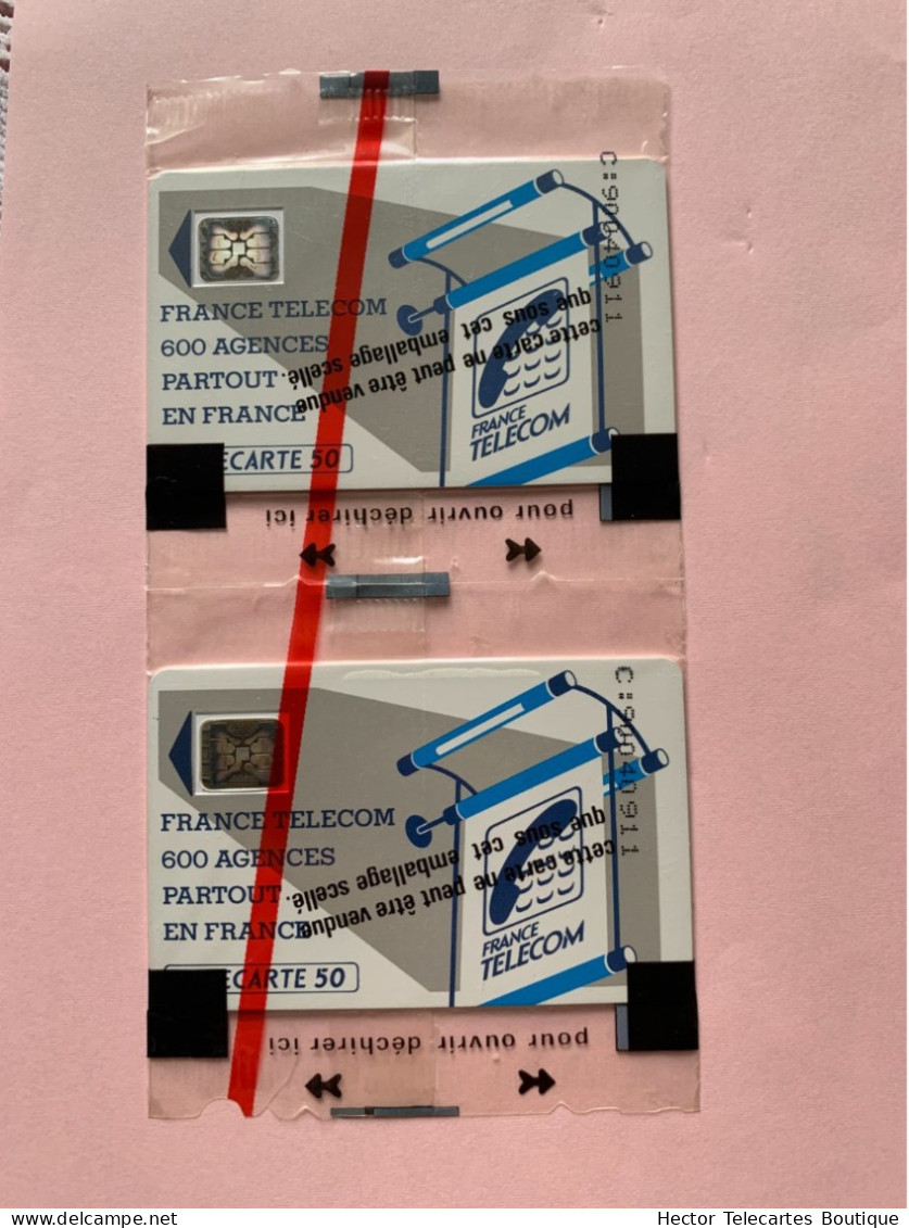 Télécartes 600 Agences T 18 Attenante. 50U Sc5/an A/E. OFFSET /5 PE (15867). - “600 Agences”