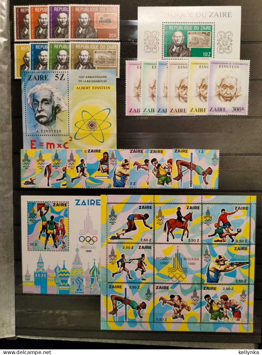 [915-1] Zaire - 1971 à 1980 (800 à 1085) Complet - MNH - Collections