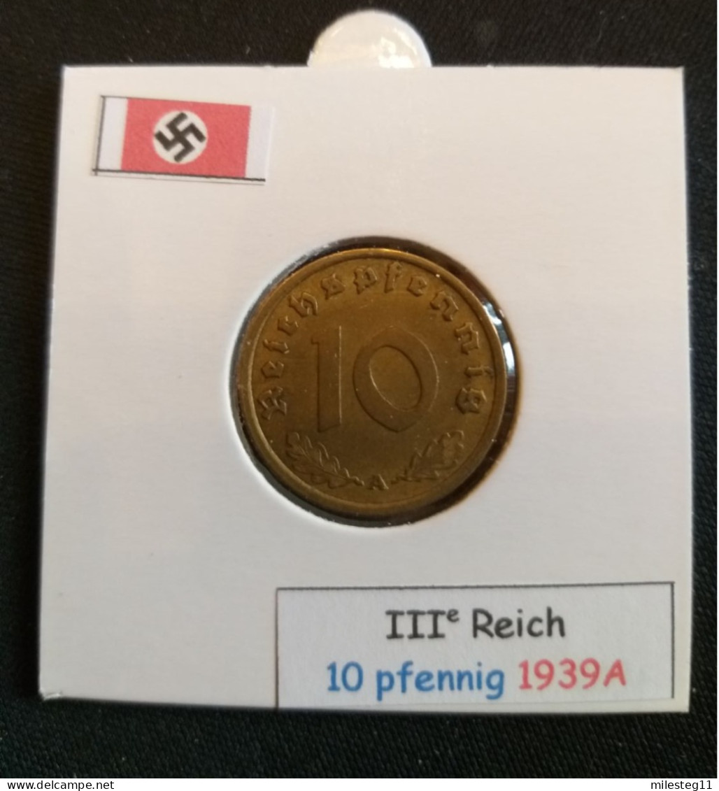 Pièce De 10 Reichspfennig De 1939A (Berlin) - 10 Reichspfennig