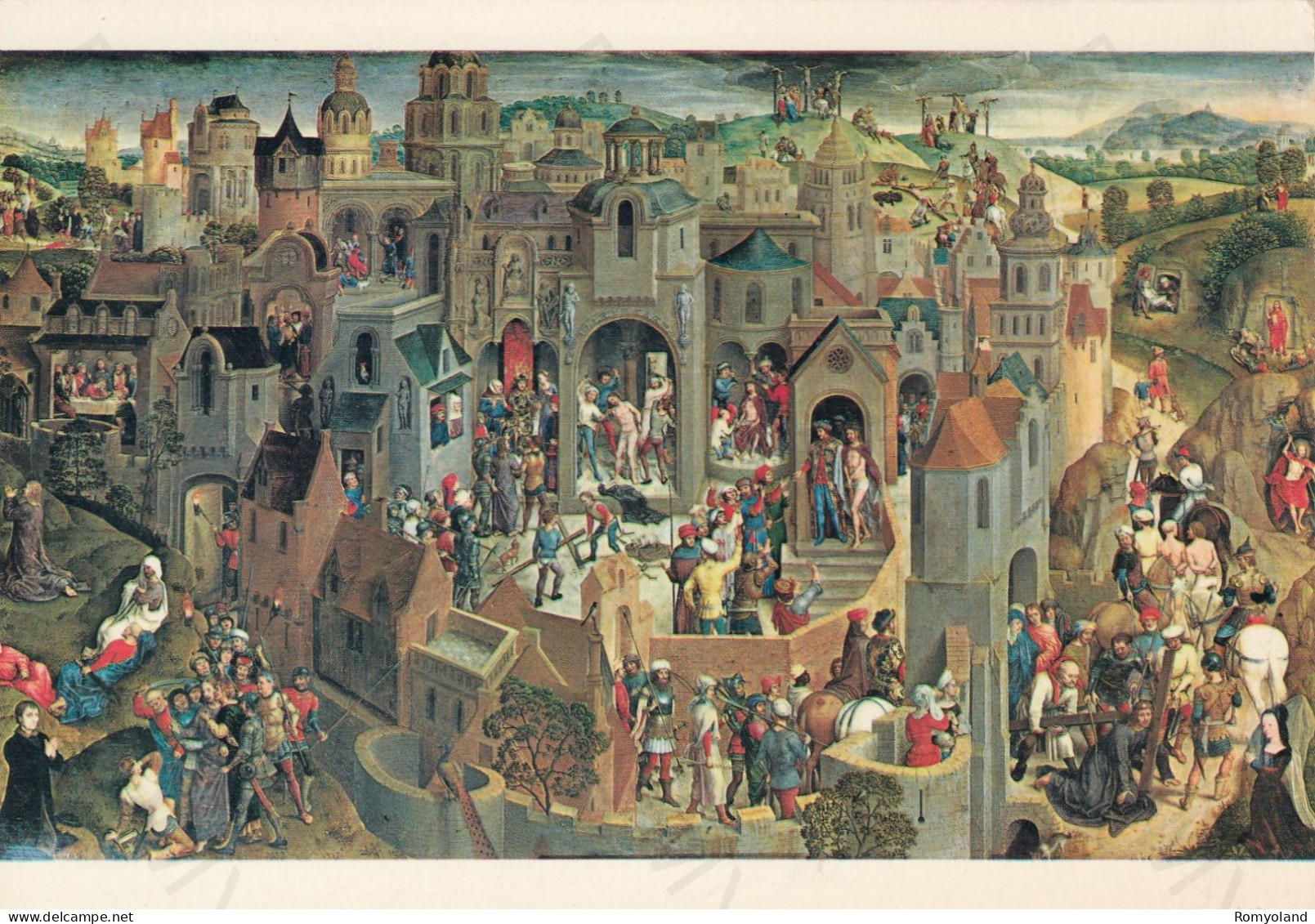 CARTOLINA  TORINO,PIEMONTE-GALLERIA SABAUDA-AN MEMLING (SCUOLA FLAMMINGA,1430-1494-LA PASSIONE DI CRISTO-NON VIAGGIATA - Ausstellungen