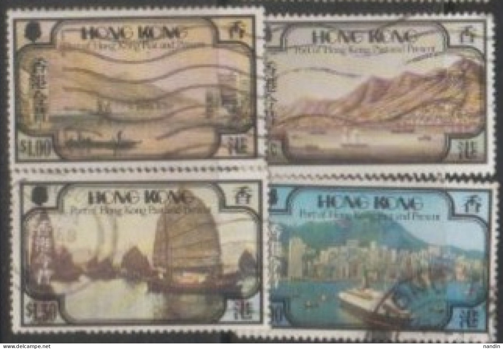 1982 HONGKONG USED STAMPS On  Hong Kong Port, Past And Present - Gebraucht