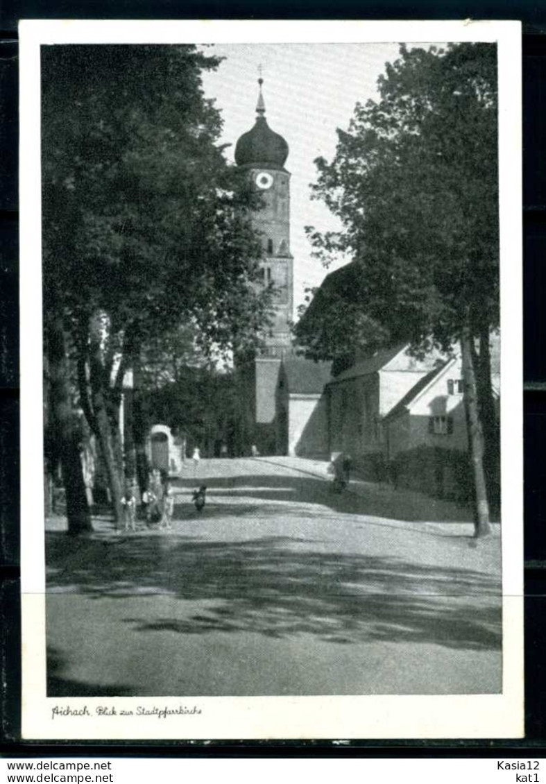 K05506)Ansichtskarte: Aichach, Kirche - Aichach