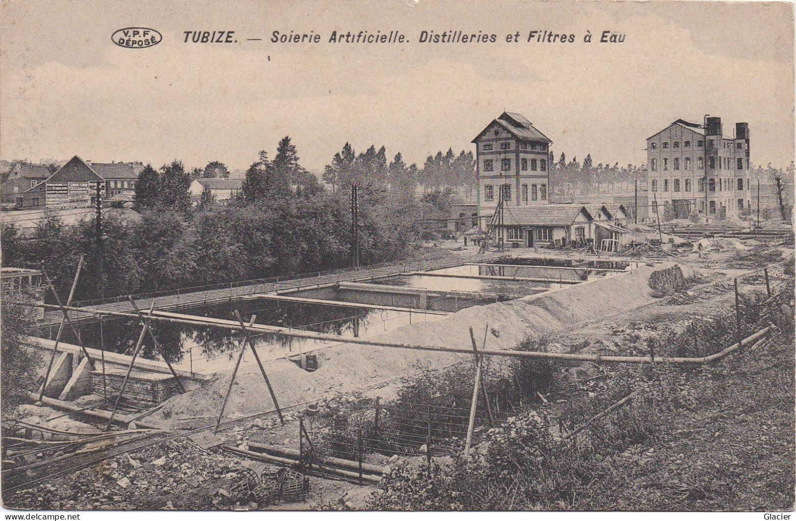 Tubize - Soierie Artificielle - Distelleries Et Filtres à Eau - Tubize