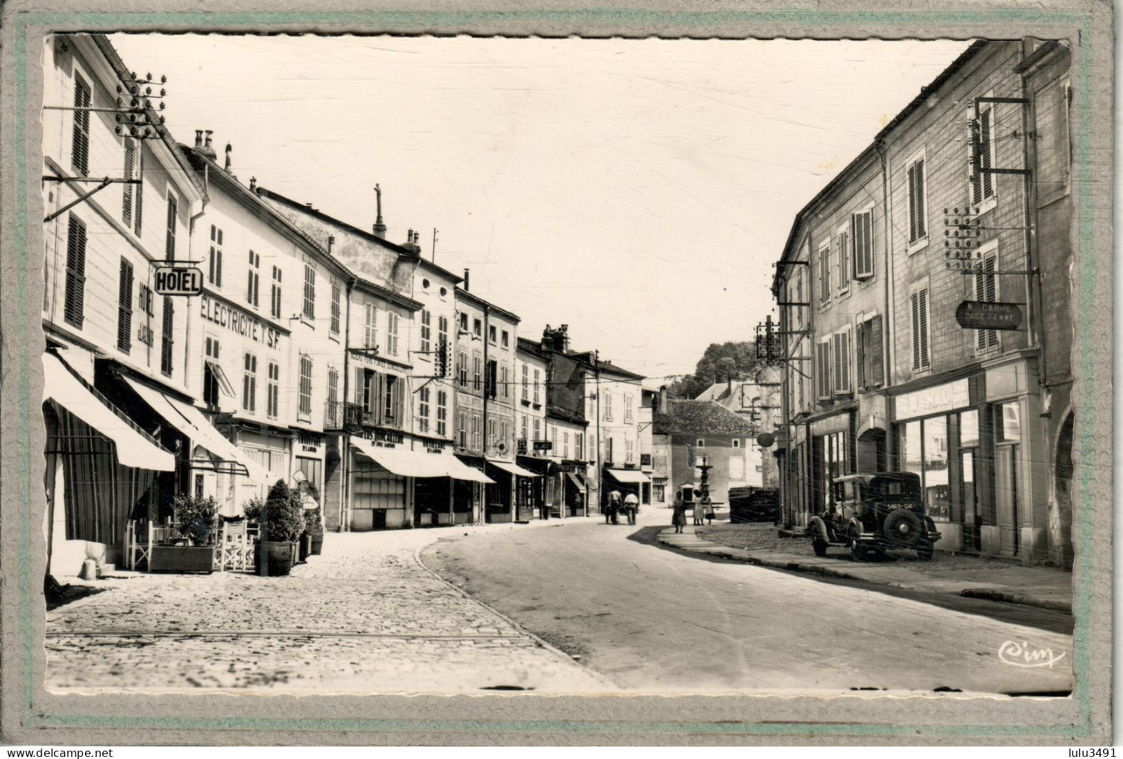 CPSM Dentelée (70) JUSSEY - Aspect De La Rue Gambetta En 1950 - Jussey