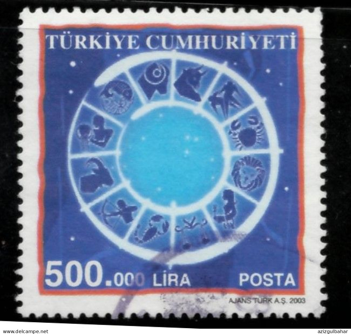 TURKEY 2002 -  USED - ZODIAC - Gebruikt