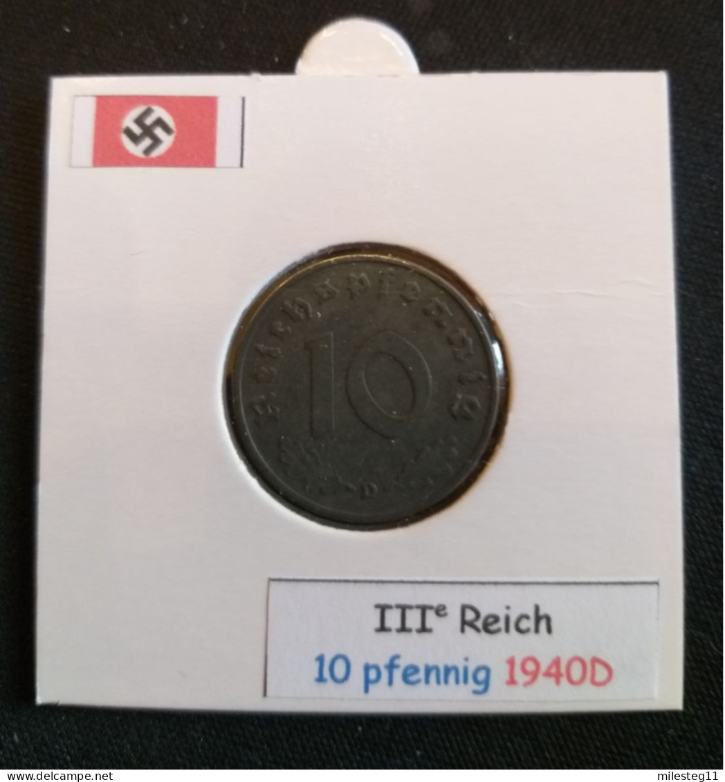 Pièce De 10 Reichspfennig De 1940D (Munich) - 10 Reichspfennig