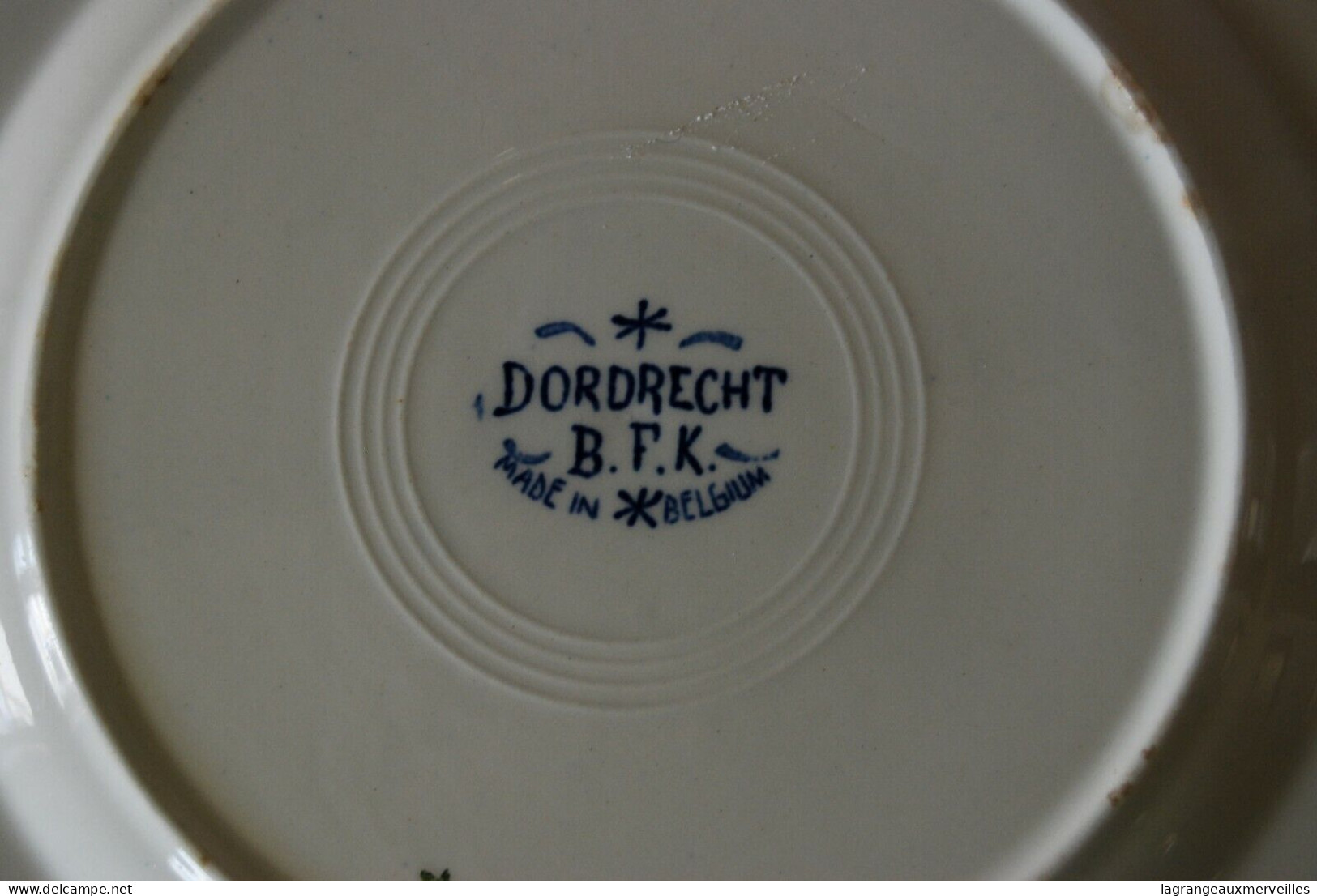 E1 Assiette - Boch - BFK - Dordrecht - Made In Belgium - Plat - Boch (BEL)