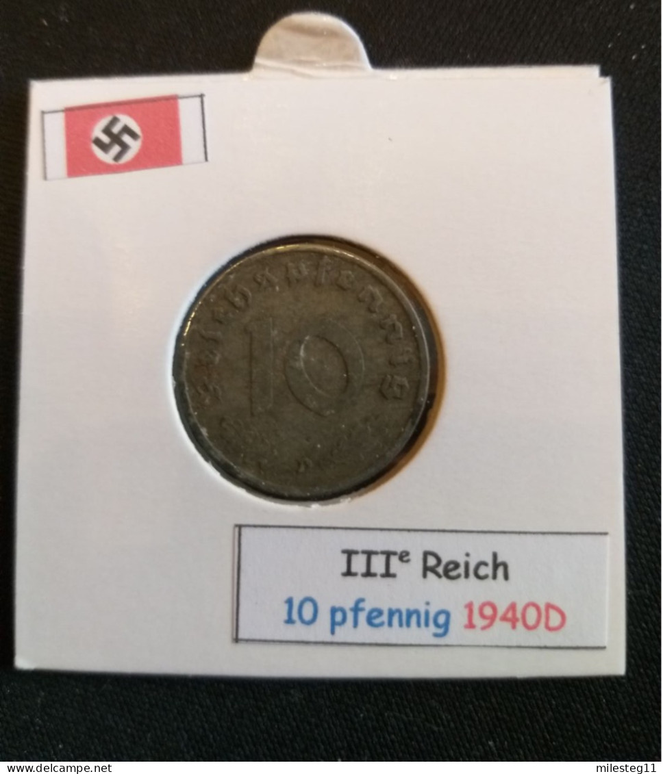 Pièce De 10 Reichspfennig De 1940D (Munich) - 10 Reichspfennig