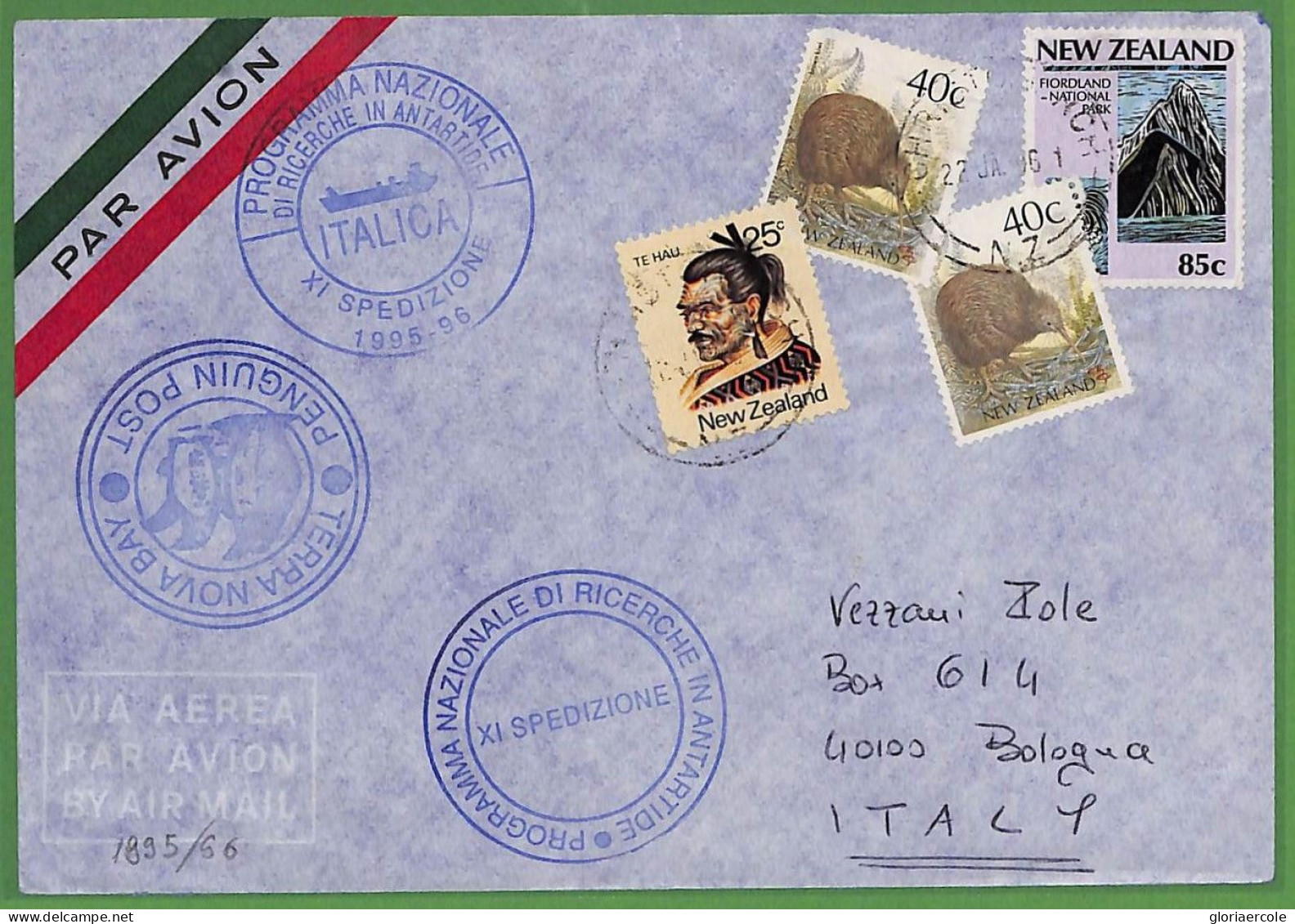 Ae3440 - NEW ZEALAND - Postal History - ANTARCTIC BASE - TERRA NOVA S/S Italica - Storia Postale