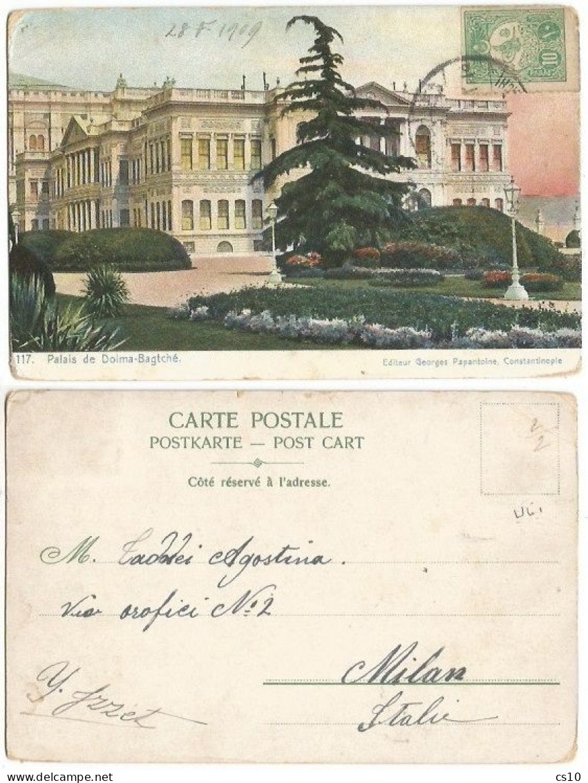 Turkey & Ottoman Empire Postal History Lot 26 Pcards mainly used to Europe Including Izmir Italy PM +2 PSC incl Variety
