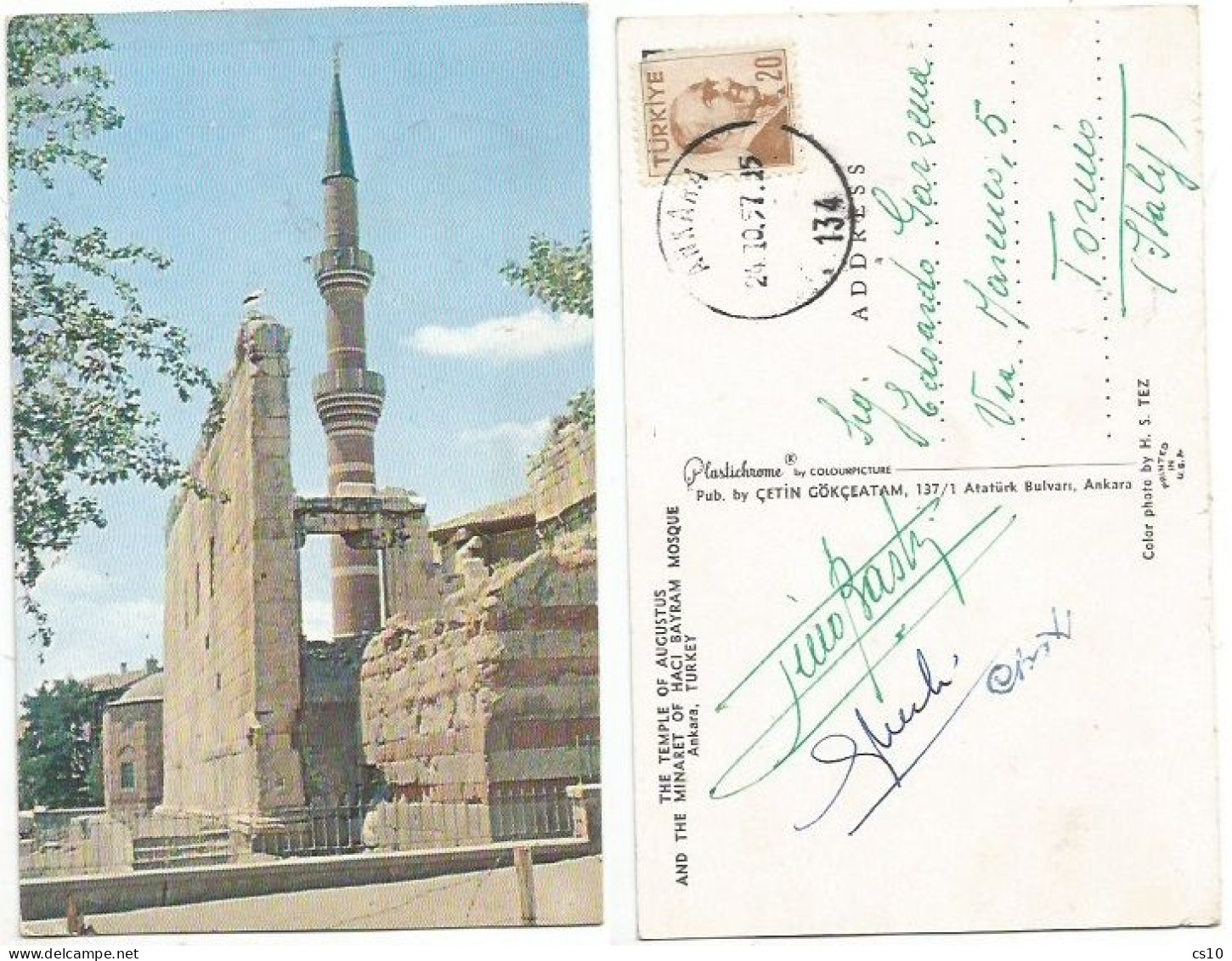 Turkey & Ottoman Empire Postal History Lot 26 Pcards mainly used to Europe Including Izmir Italy PM +2 PSC incl Variety