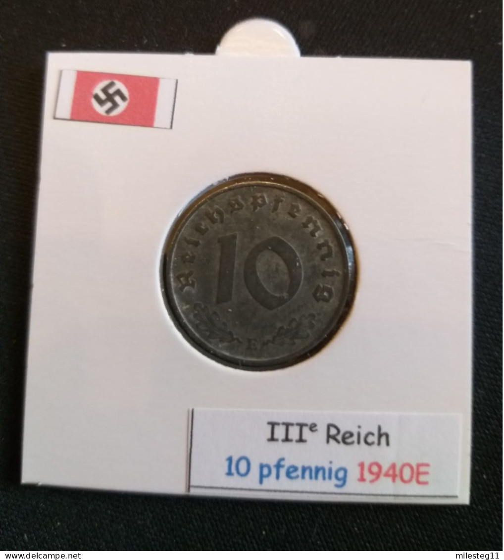 Pièce De 10 Reichspfennig De 1940E (Muldenhütten) - 10 Reichspfennig