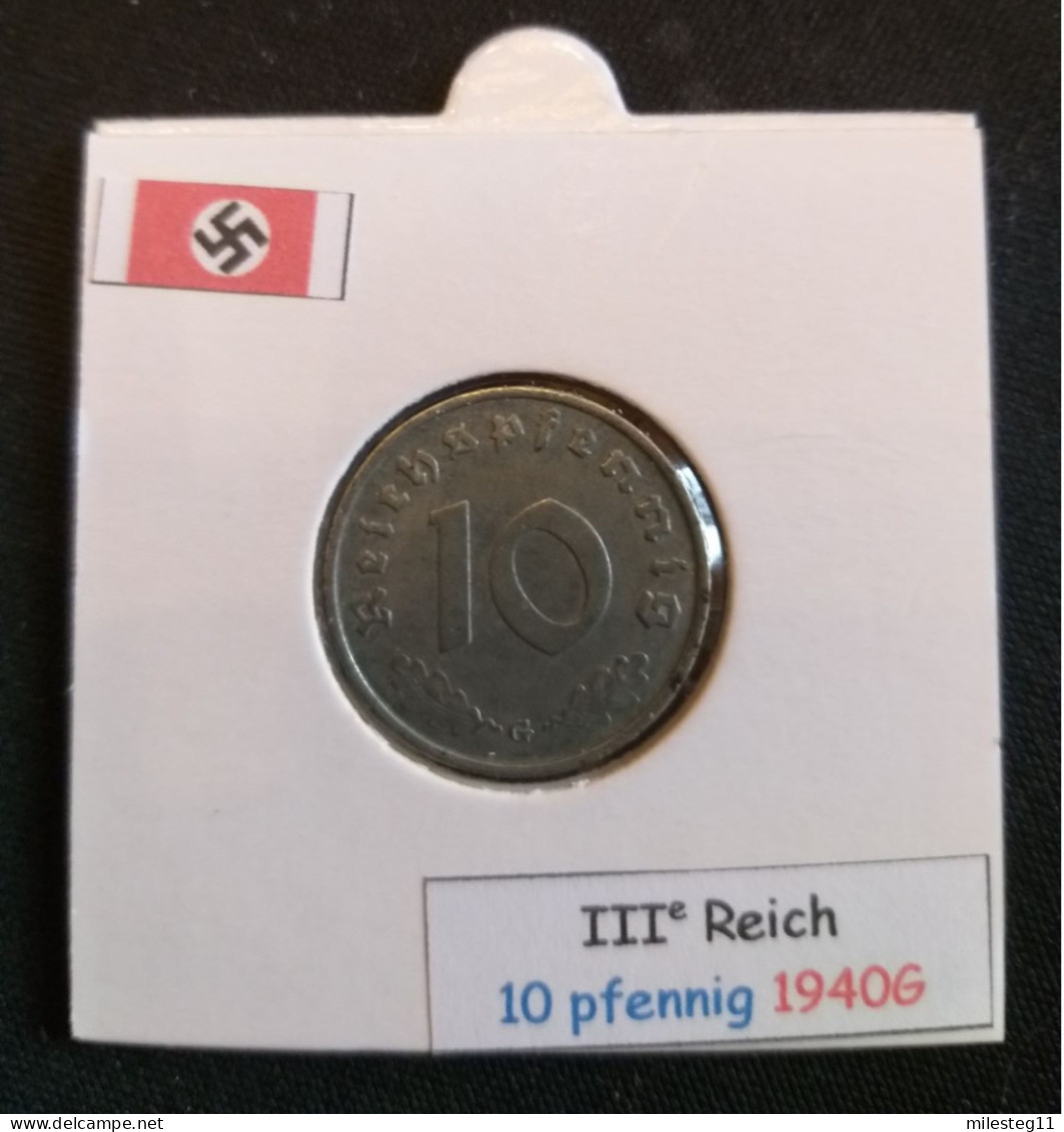 Pièce De 10 Reichspfennig De 1940G (Karlsruhe) - 10 Reichspfennig