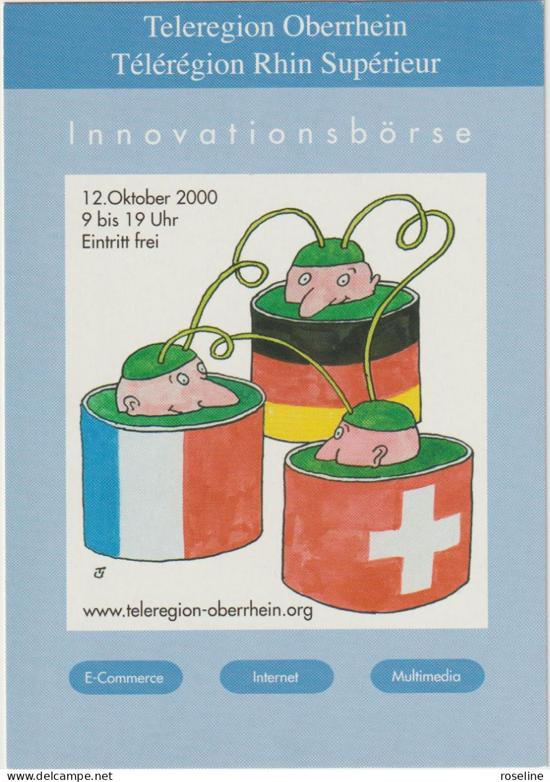 UNGERER - Congrés Teleregion Rhin Superieur Carte Invitation Karlsruhe Allemagne - CPM 10,5x15 TBE 2000 Neuve - Ungerer