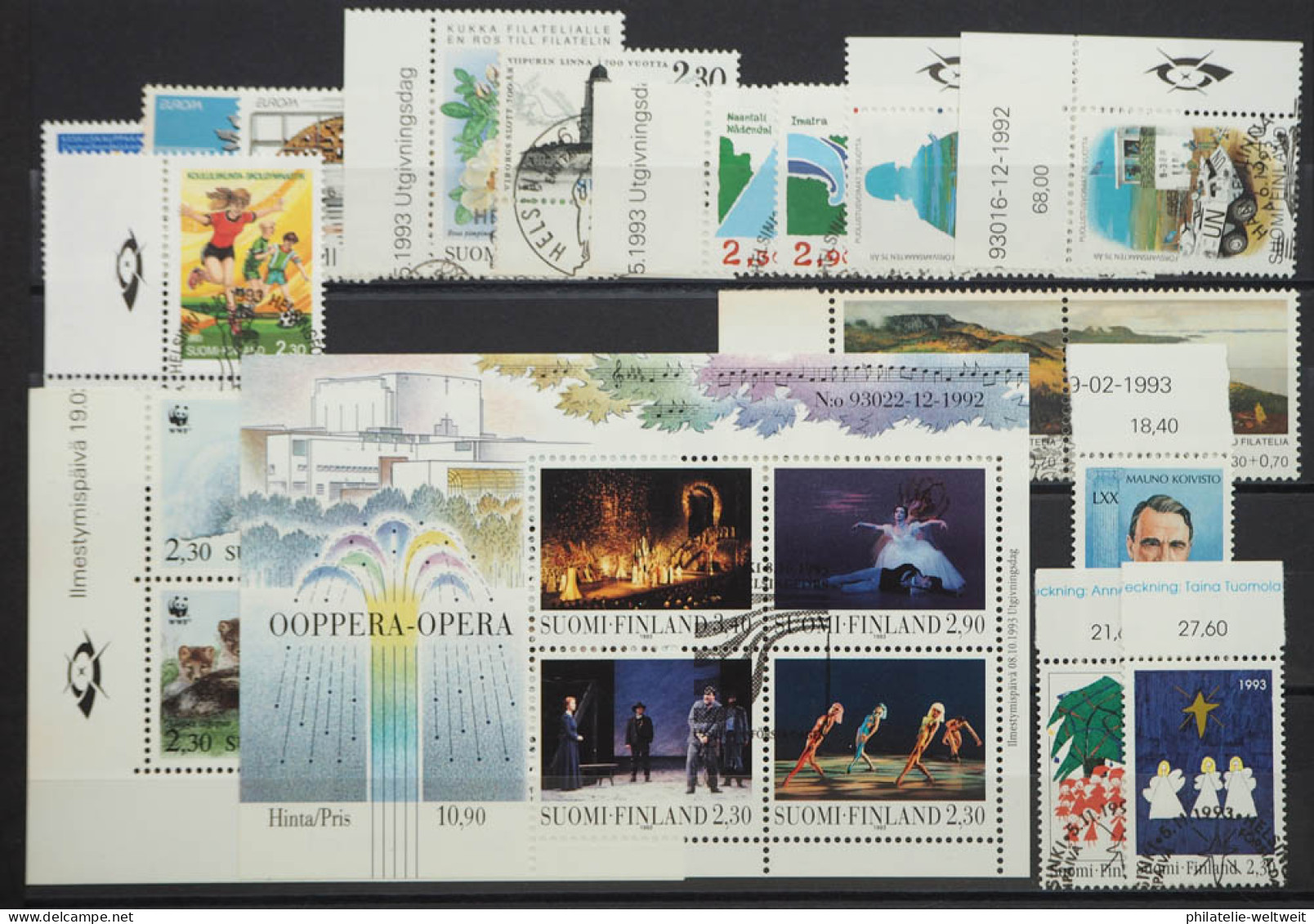 1993 Finnland; Jg. In Dne HN Kpl. Mit MH 32/35, MH 1199 + 1217, Gest., ME 62,- - Sonstige & Ohne Zuordnung