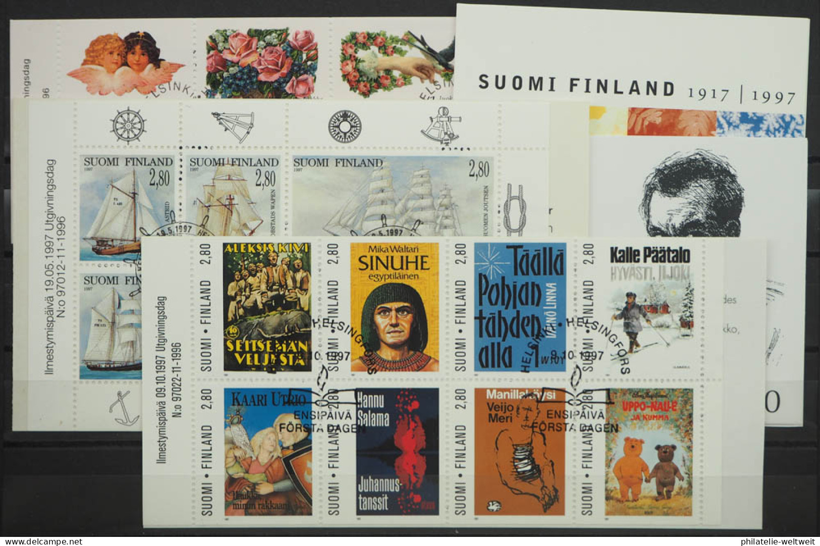 1997 Finnland; Jg. In Den HN Kpl. Mit MH 45/49, Folienblatt 1381, Gest., ME 61,- - Altri & Non Classificati