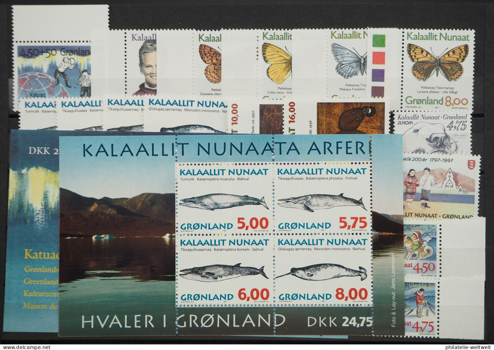 1997 Grönland; In Den Hauptnummern Kompletter Jahrgang, **/MNH, ME 49,- - Sonstige & Ohne Zuordnung