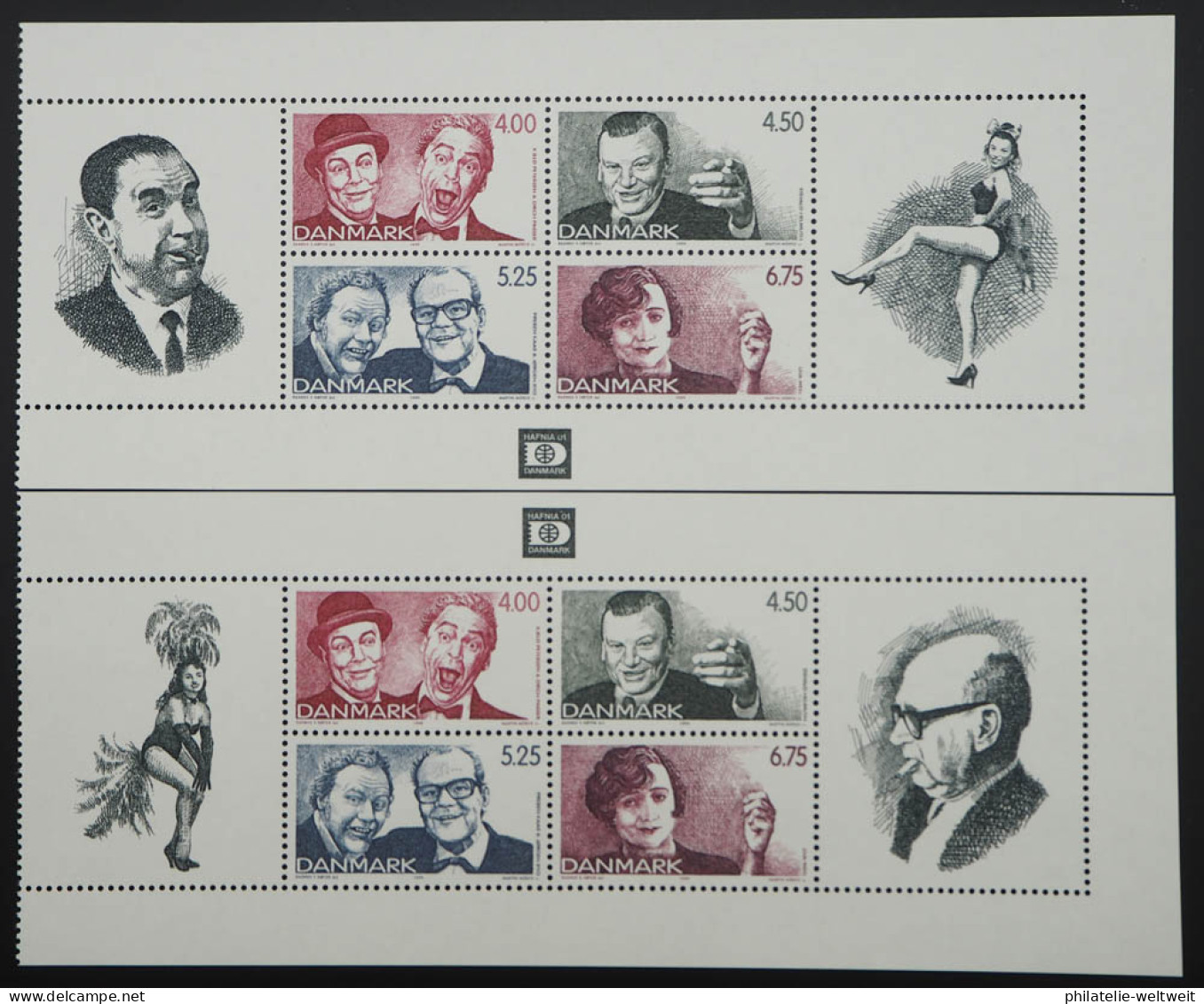 1999 Dänemark; 2 Heftchenblätter Revue, Postfrisch/MNH, H.-Bl. 61/62, ME 13,- - Altri & Non Classificati