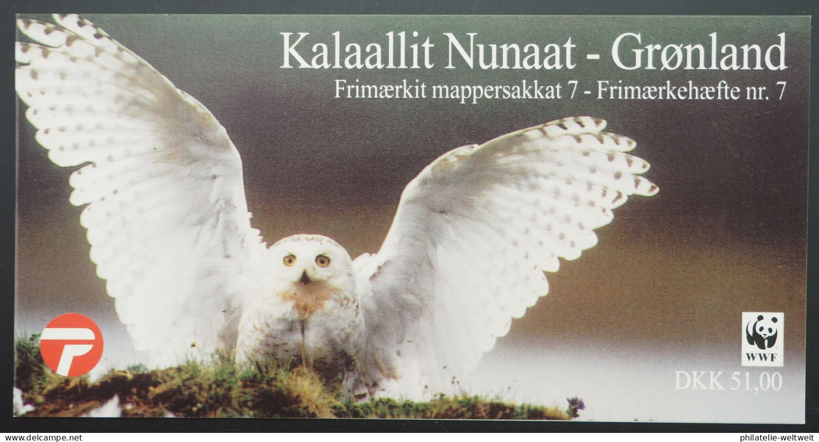 1999 Grönland; Markenheftchen WWF Schnee-Eule, **/MNH, MH 9, ME 18,- - Autres & Non Classés