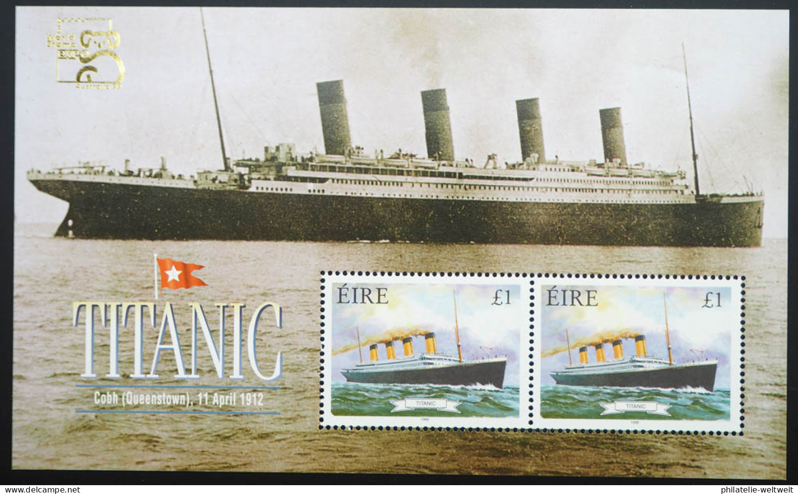 1999 Irland; Block AUSTRALIA 99 Mit Aufdruck, Postfrisch/MNH, Bl. 31 I, ME 10,- - Sonstige & Ohne Zuordnung