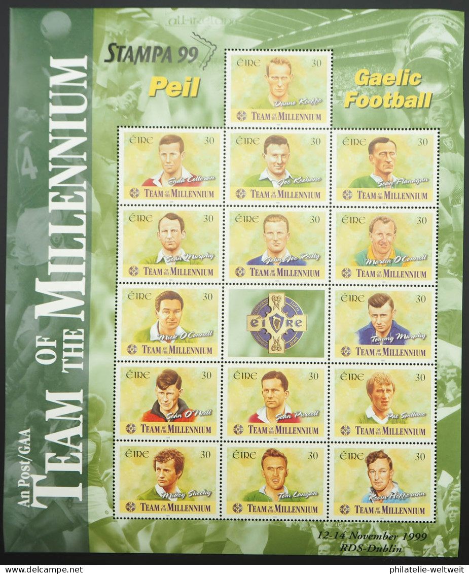 1999 Irland; Jg. Mit MH 45, Bl. 31 I MH 1165/1179, Zd, Ohne 1120/32, ME 175 - Sonstige & Ohne Zuordnung