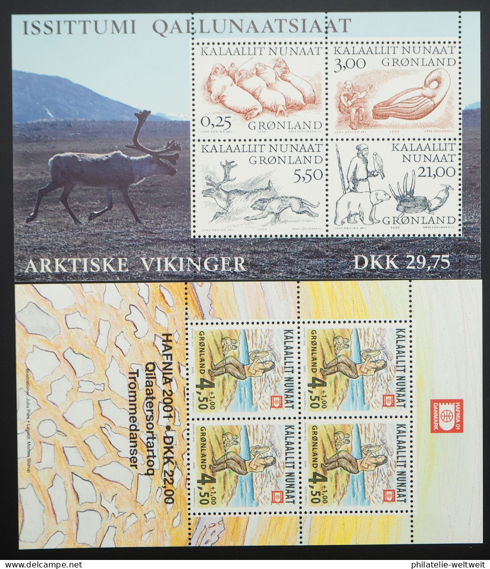 2000 Grönland; Zwei Postfrische Blockausgaben, Bl. 18/19, ME 16,- - Andere & Zonder Classificatie