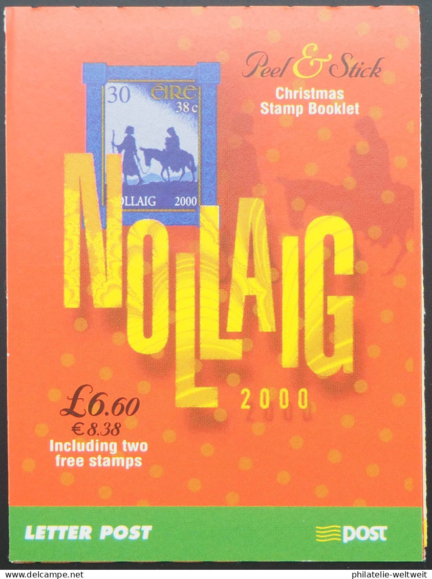 2000 Irland; Markenheftchen Weihnachten, Postfrisch/MNH, MiNr. 1290 MH, ME 24,- - Andere & Zonder Classificatie