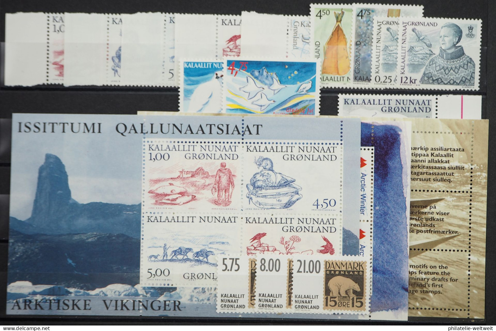 2001 Grönland; In Den Hauptnummern Kompletter Jahrgang, **/MNH, ME 55,- - Other & Unclassified
