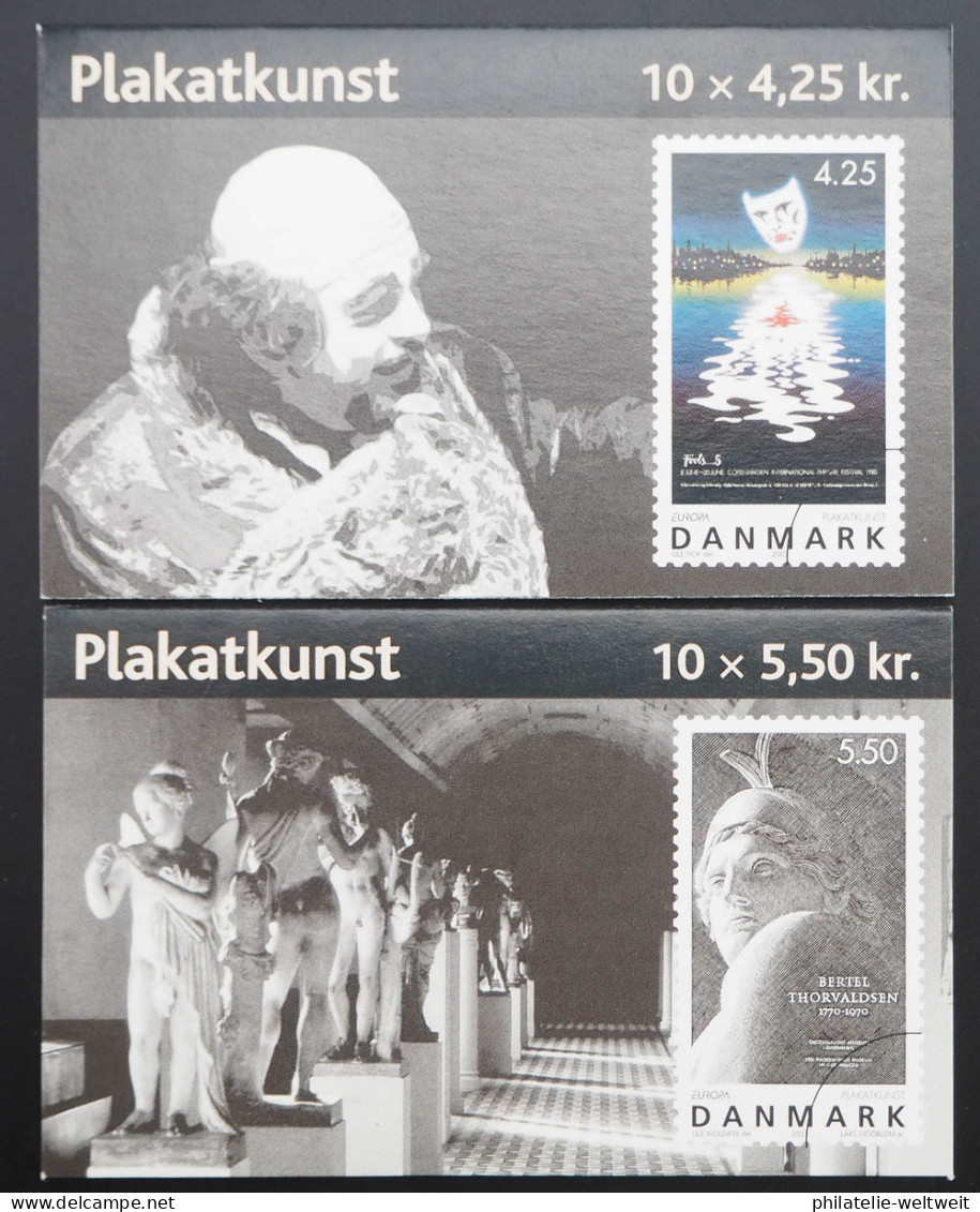 2003 Dänemark; Markenheftchen Plakatkunst **/MNH, MiNr. 1341/42 MH, ME 32 - Sonstige & Ohne Zuordnung