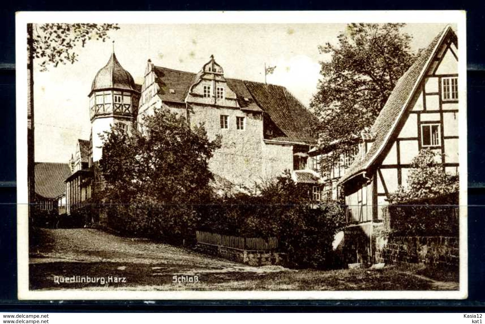K06736)Ansichtskarte: Quedlinburg, Schloss - Quedlinburg