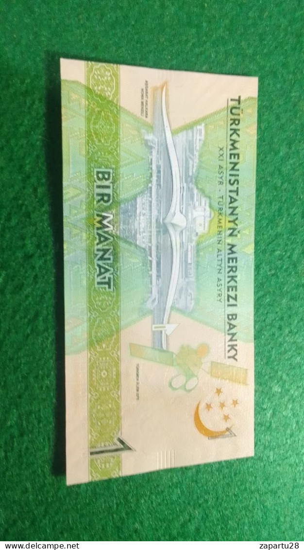 TÜRKMENİSTAN     1   MANAT          XF - Turkménistan